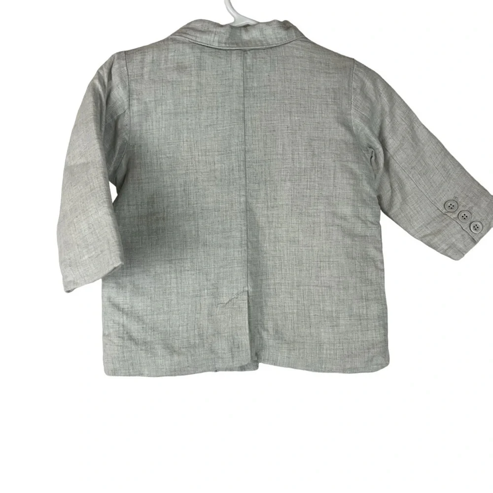 Baby Gap Newborn Gray Quilted Blazer Jacket 6-12 Months Preppy Staple Event